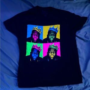 Large black mens Notorious Biggy smalls T-shirt